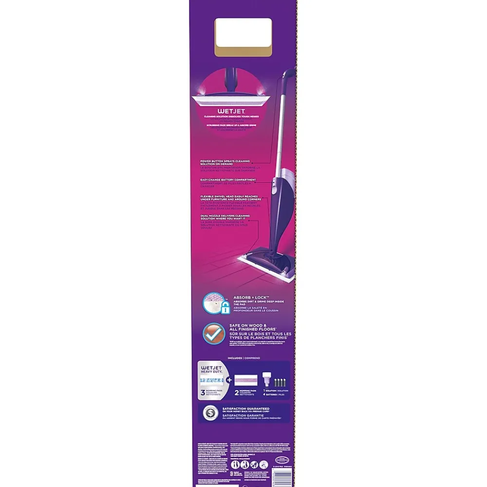 WetJet Mop Starter Kit Plastic Spray Mop Kit, Purple (86079)<Swiffer Sale