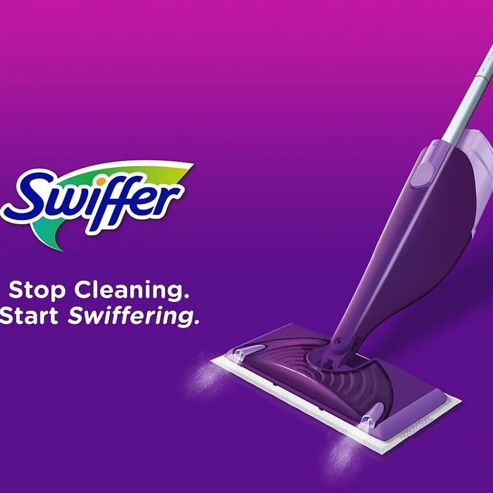 WetJet Mop Starter Kit Plastic Spray Mop Kit, Purple (86079)<Swiffer Sale