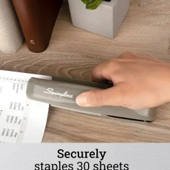 Staplers|Swingline 747 Business Desktop Stapler, 25-Sheet Capacity, Steel Gray (74759)