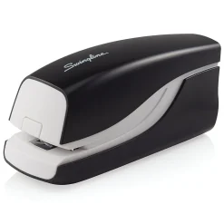 Staplers|Swingline Breeze Stapler, 20 Sheet Capacity, Black/White (42131)
