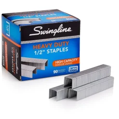 Staples|Swingline Heavy Duty Staples, 0.5 Leg Length, 5000/Box (SWI79392)