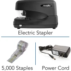 Staplers|Swingline ® High Capacity Electric Stapler, 70 Sheets, Black (69270)