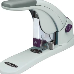 Staplers|Swingline LightTouch Desktop Stapler, 120-Sheet Capacity, Gray/Silver (90010)