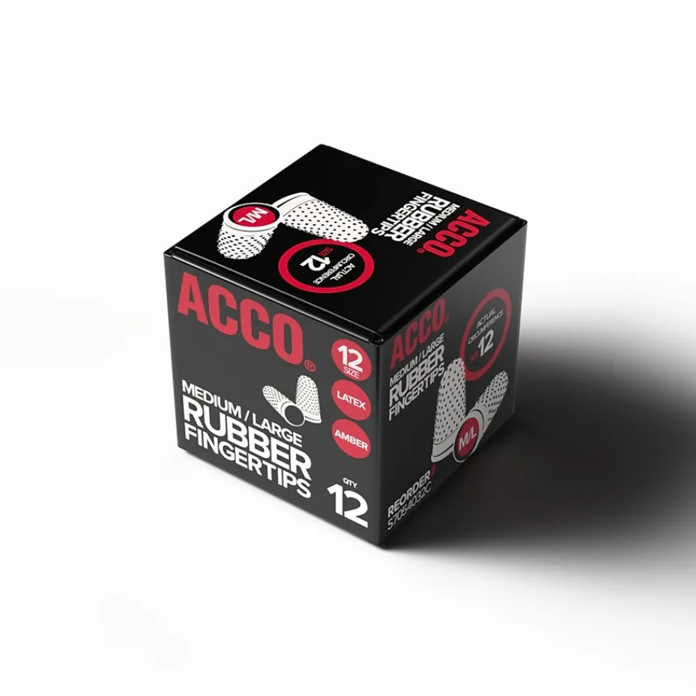 Sale Swingline Medium/Large Finger Pad, Yellow, 12/Box (54032)