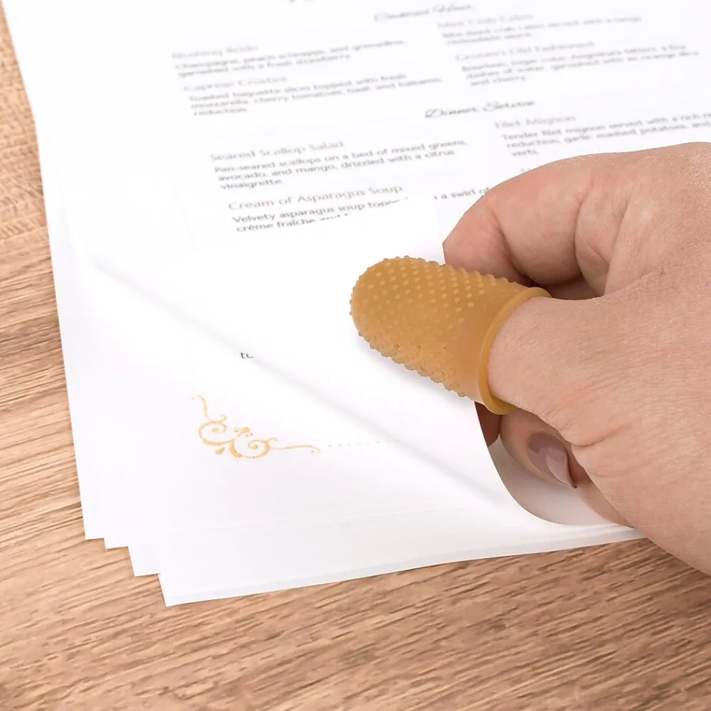 Sale Swingline Medium/Large Finger Pad, Yellow, 12/Box (54032)