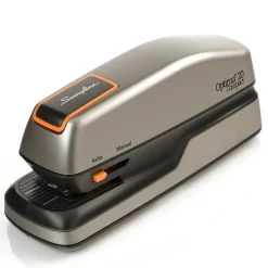 Staplers|Swingline Optima 20 Compact Stapler, 20-Sheet Capacity, Staples Included, Gray/Silver (48207)
