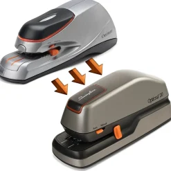 Staplers|Swingline Optima 20 Electric Desktop Stapler, 20-Sheet Capacity, Gray/Silver (48208)