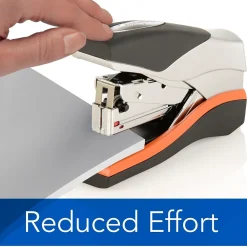 Staplers|Swingline ® Optima® Compact Low Force Stapler, 40 Sheet Capacity, Black/Silver (87842)