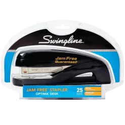 Staplers|Swingline ® Optima® Desk Stapler, 25 Sheet Capacity, Graphite Black (87800)