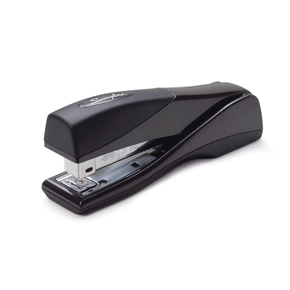 Staplers|Swingline ® Optima® Handheld Grip Stapler, 25 Sheet Capacity, Graphite Black (87810)