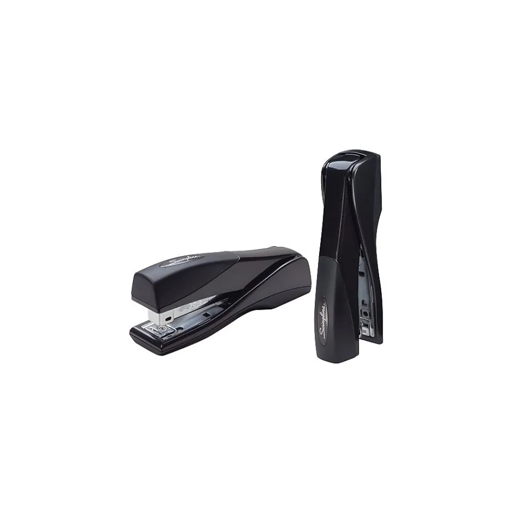 Staplers|Swingline ® Optima® Handheld Grip Stapler, 25 Sheet Capacity, Graphite Black (87810)