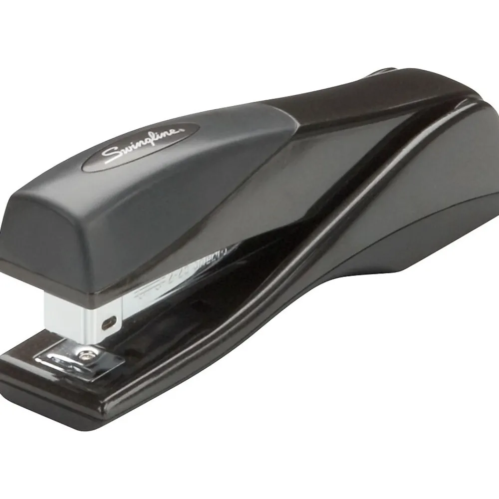 Staplers|Swingline ® Optima® Handheld Grip Stapler, 25 Sheet Capacity, Graphite Black (87810)