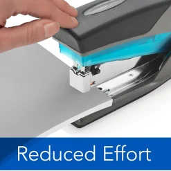 Staplers|Swingline Optima Stapler, 25 Sheet Capacity, Blue/Gray (66404)
