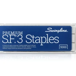 Staples|Swingline S.F. 3 Premium 1/4" Length Standard Staples, Half Strip, 5000/Box (35440)