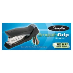 Staplers|Swingline SmoothGrip Desktop Stapler, 20-Sheet Capacity, Each (S7079414)