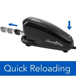 Staplers|Swingline Speed Pro™ Electric Stapler Value Pack (Premium Staples & Staple Remover Included), 25 Sheet Capacity, Black (42140)