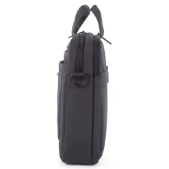 Cadence Polyester Two Section Briefcase, Charcoal (EXB1009SMCH)<Swiss Mobility Sale