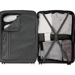 DCA 2-Piece Hardside Spinner Luggage Set, Gray Geometric (HLG1002SM-GREY)<Swiss Mobility New