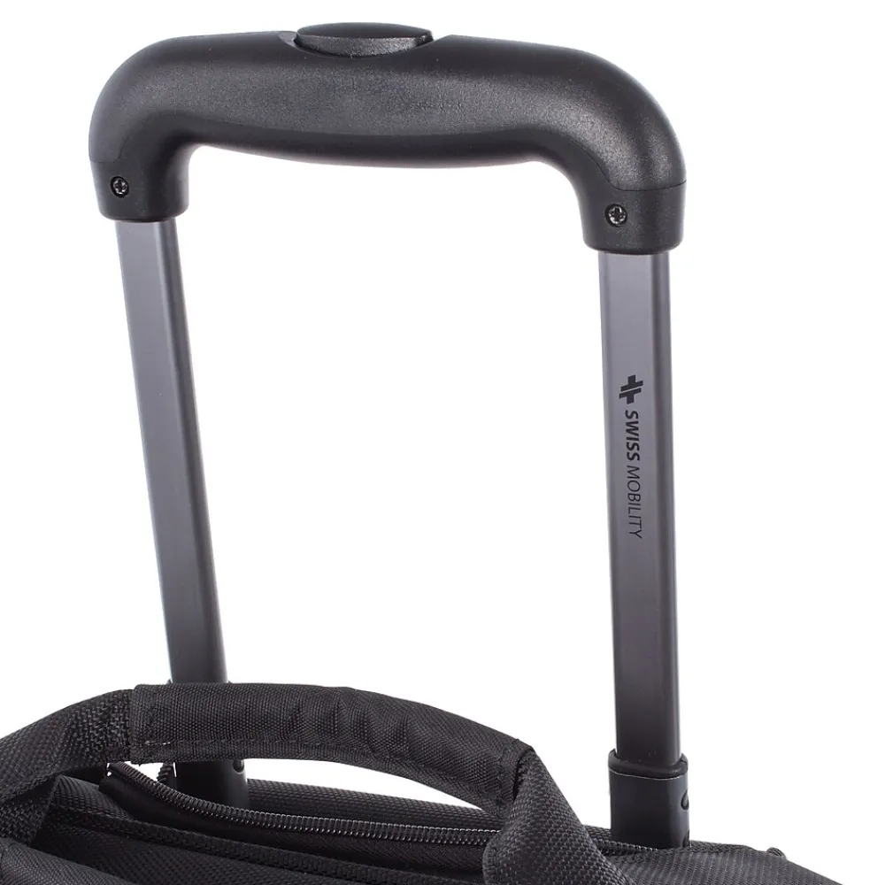 Polyester Purpose Business Case On Wheels, 1680D, Black (BZCW1002SMBK)<Swiss Mobility Outlet