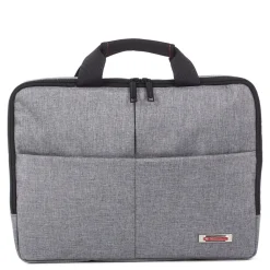 Sterling Polyester Slim Briefcase, Grey (EXB1071SMGRY)<Swiss Mobility Sale