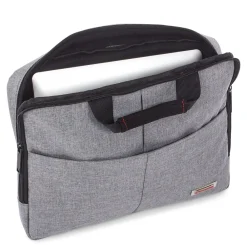 Sterling Polyester Slim Briefcase, Grey (EXB1071SMGRY)<Swiss Mobility Sale