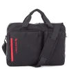 Stride Polyester Executive Briefcase, Black (EXB1020SMBK)<Swiss Mobility