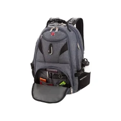 SWISSGEAR ScanSmart Laptop Backpack, Gray Heather Fabric (5977404420)