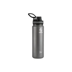 Takeya Originals Stainless Steel Vacuum Insulated Water Bottle, 24 oz., Graphite (50045)