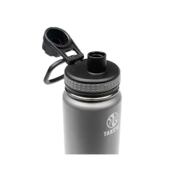 Takeya Originals Stainless Steel Vacuum Insulated Water Bottle, 24 oz., Graphite (50045)