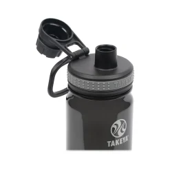 Takeya Tritan Plastic Water Bottle, 18 oz., Black/Royal, 2/Pack (51464)