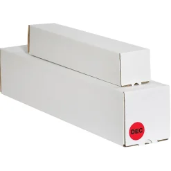 Labels|Tape Logic 1" Circle "DEC" Month of the Year Labels, Fluorescent Red, 500/Roll