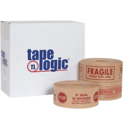 Sale Tape Logic #7500 Pre-Printed Reinforced Water Activated Tape, 
