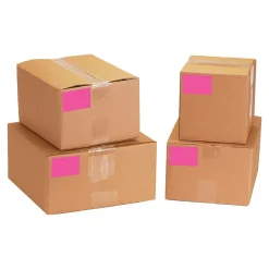 Labels|Tape Logic 3" x 9" Rectangle Inventory Label, Fluorescent Pink, 250/Roll