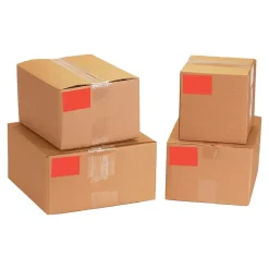 Labels|Tape Logic 6" x 4" Rectangle Inventory Label, Fluorescent Red, 500/Roll