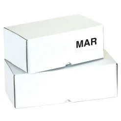 Labels|Tape Logic 3" x 2" Rectangle "MAR" Months of the Year Label, White, 500/Roll