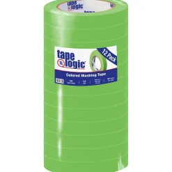 Clearance Tape Logic ™ 3/4" x 60 Yards Masking Tape, Light Green, 12 Rolls (T93400312PKA)