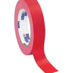 Discount Tape Logic ™ 1" x 60 Yards Masking Tape, Red, 12 Rolls (T93500312PKR)