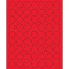 Online Tape Logic ® Circle Laser Labels, 1", Fluorescent Red, 6300/Case (LL191RD)
