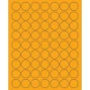 Clearance Tape Logic ® Circle Laser Labels, 1", Fluorescent Orange, 6300/Case (LL191OR)