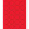 Outlet Tape Logic ® Circle Laser Labels, 1 5/8", Fluorescent Red, 2400/Case (LL193RD)