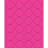 Tape Logic ® Circle Laser Labels, 1 5/8", Fluorescent Pink, 2400/Case (LL193PK)