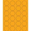 Online Tape Logic ® Circle Laser Labels, 1 5/8", Fluorescent Orange, 2400/Case (LL193OR)