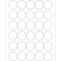 Labels|Tape Logic ® Circle Laser Labels, 1 1/2", White, 3000/Case (LL143)