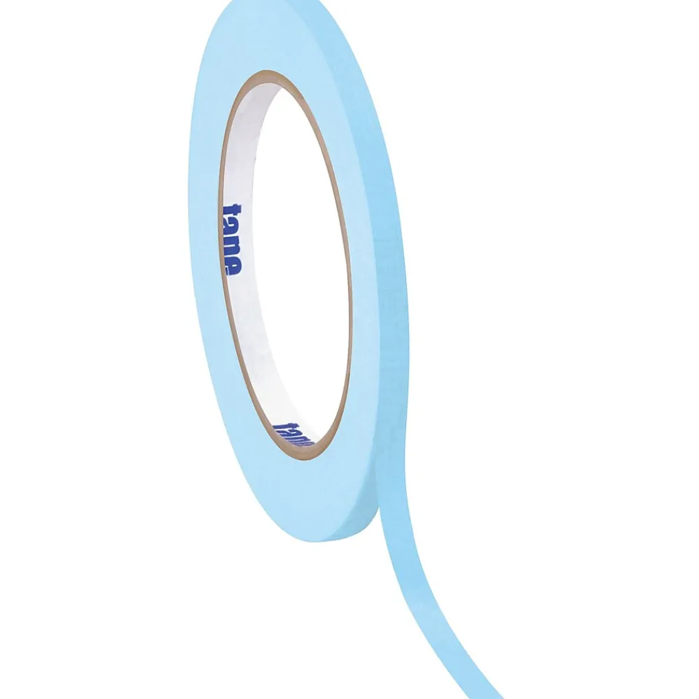 Hot Tape Logic ® Colored Masking Tape, 4.9 Mil, 1/2" x 60 yds., Light Blue, 12/Case (T93300312PKH)