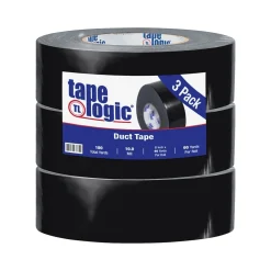 Hot Tape Logic ® Duct Tape, 10 Mil, 2" x 60 yds., Black, 3/Case (T987100B3PK)