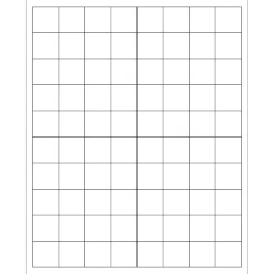 Labels|Tape Logic ® Laser Labels, Rectangle, 1" x 1", White, 8000/Case (LL104)