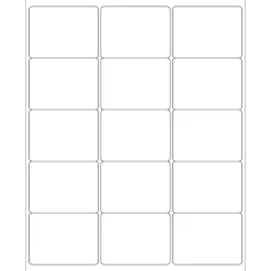 Discount Tape Logic ® Laser Labels, Rectangle, 2.6875" x 2", White, 1500/Case (LL114)