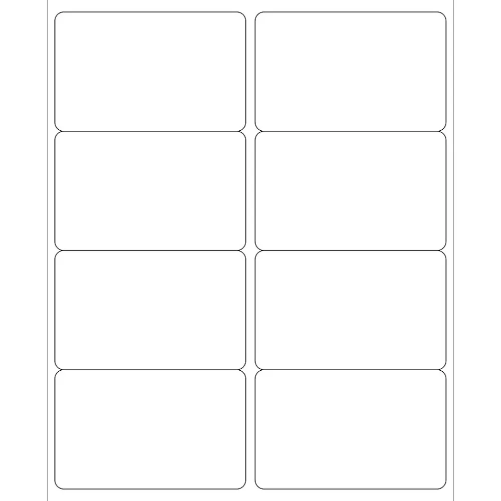 New Tape Logic ® Laser Labels, Rectangle, 4" x 2 1/2", White, 800/Case (LL125)