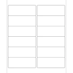 Best Tape Logic ® Laser Labels, Rectangle, 4" x 1 1/2", White, 1200/Case (LL123)