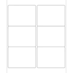 Online Tape Logic ® Laser Labels, Rectangle, 4" x 3", White, 600/Case (LL126)